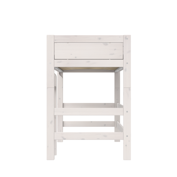 Low loft bed with straight ladder-Little Nordic