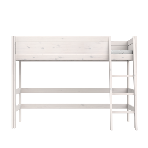 Low loft bed with slanted ladder-Little Nordic