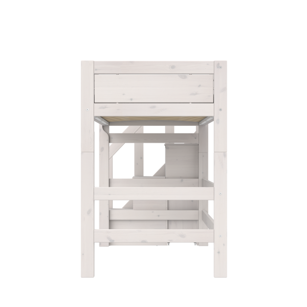 Low loft bed with stepladder-Little Nordic