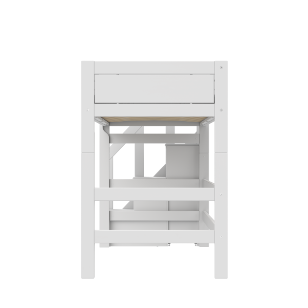 Low loft bed with stepladder-Little Nordic