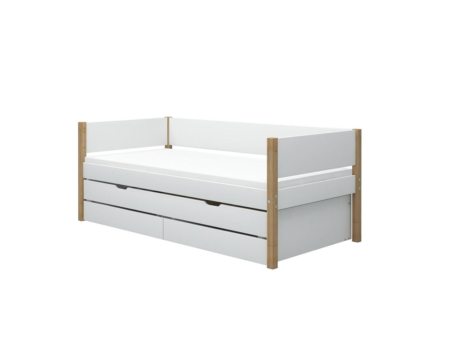 FLEXA Nor Daybed with trundle and 2 drawers-Little Nordic
