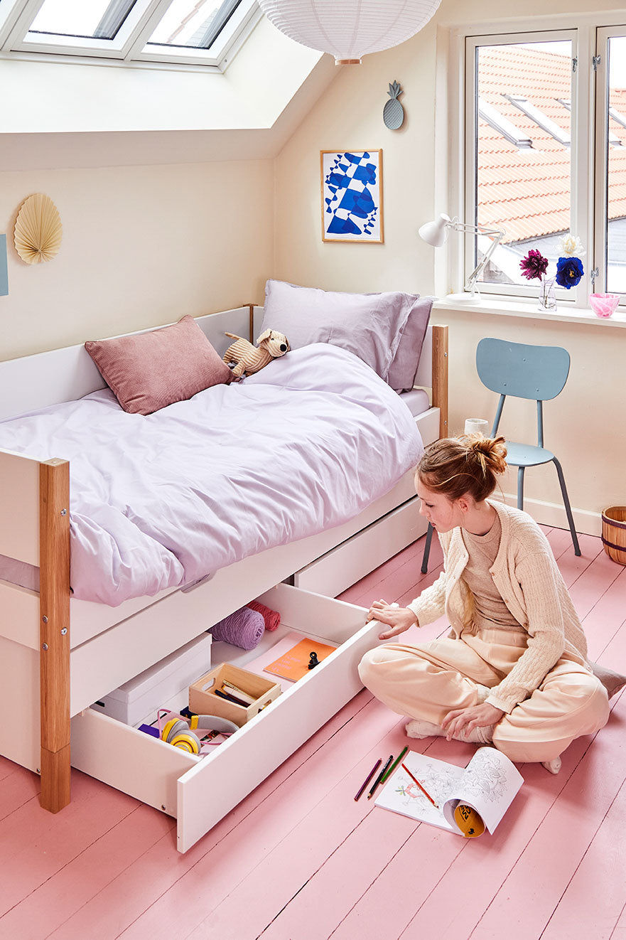 FLEXA Nor Daybed with trundle and 2 drawers-Little Nordic