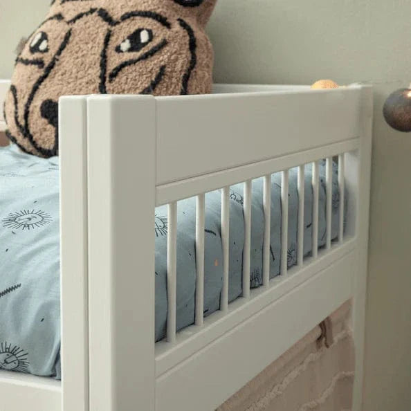 Lifetime Kidsrooms Mid Sleeper Bed with straight ladder - Breeze, Pine, 90x200 cm