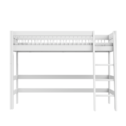 Low loft bed with slanted ladder - Breeze-Little Nordic