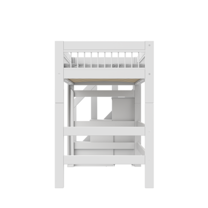 Low loft bed with stepladder - Breeze-Little Nordic