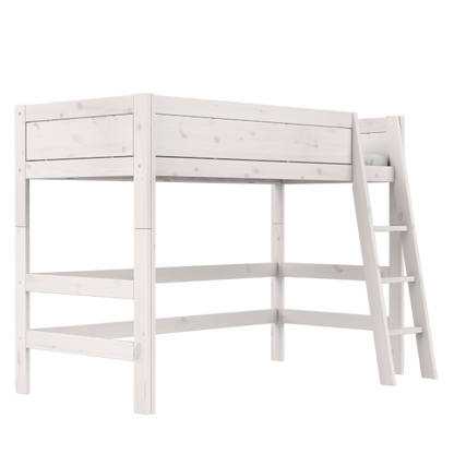Low loft bed with slanted ladder-Little Nordic
