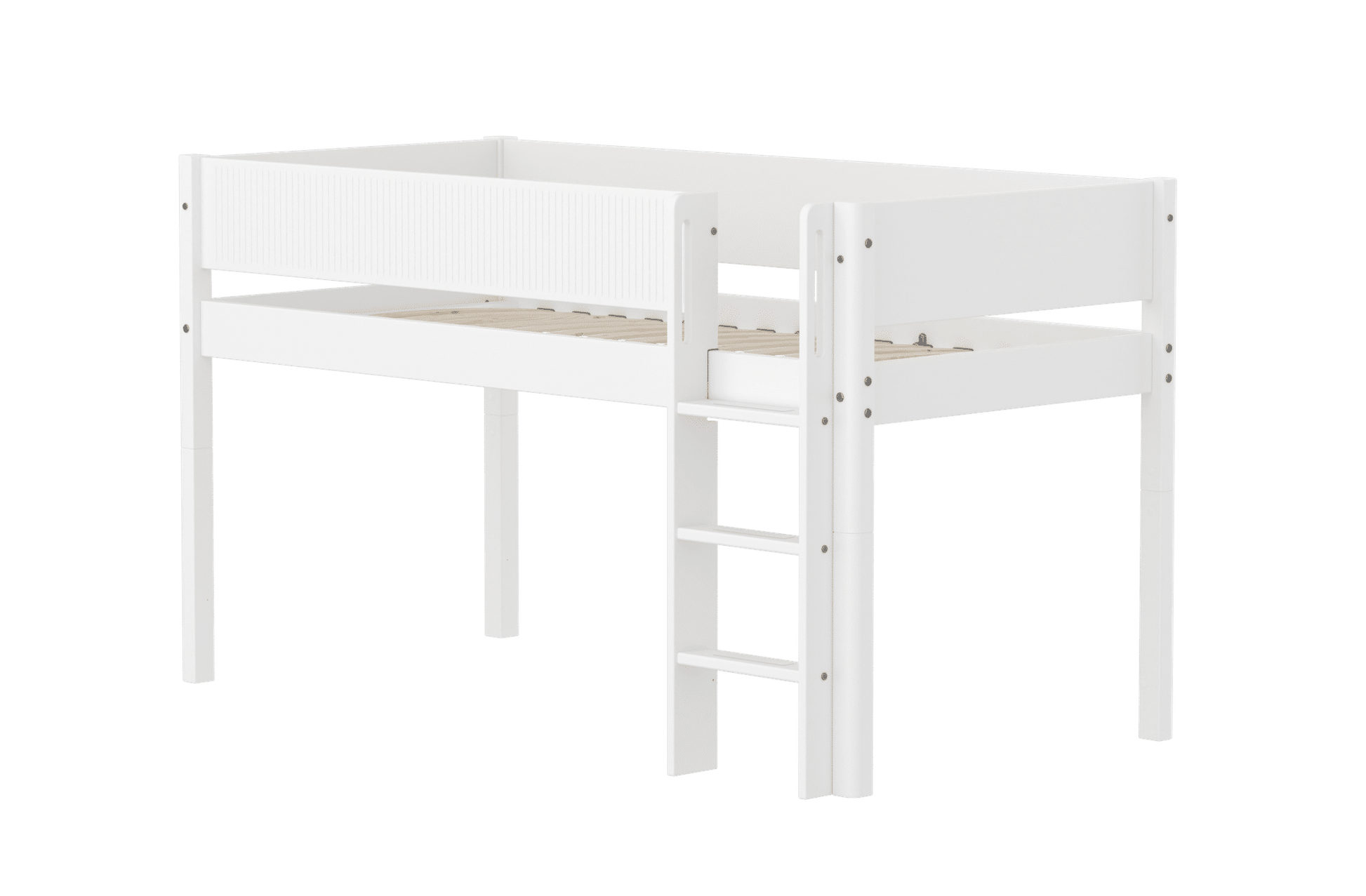 FLEXA Mid-high bed with straight ladder-Little Nordic