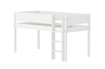 FLEXA Mid-high bed with straight ladder-Little Nordic