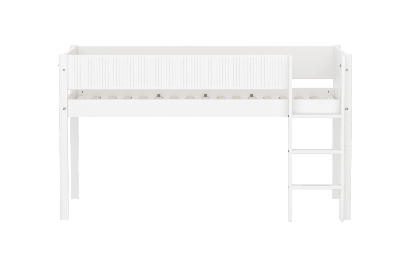 FLEXA Mid-high bed with straight ladder-Little Nordic
