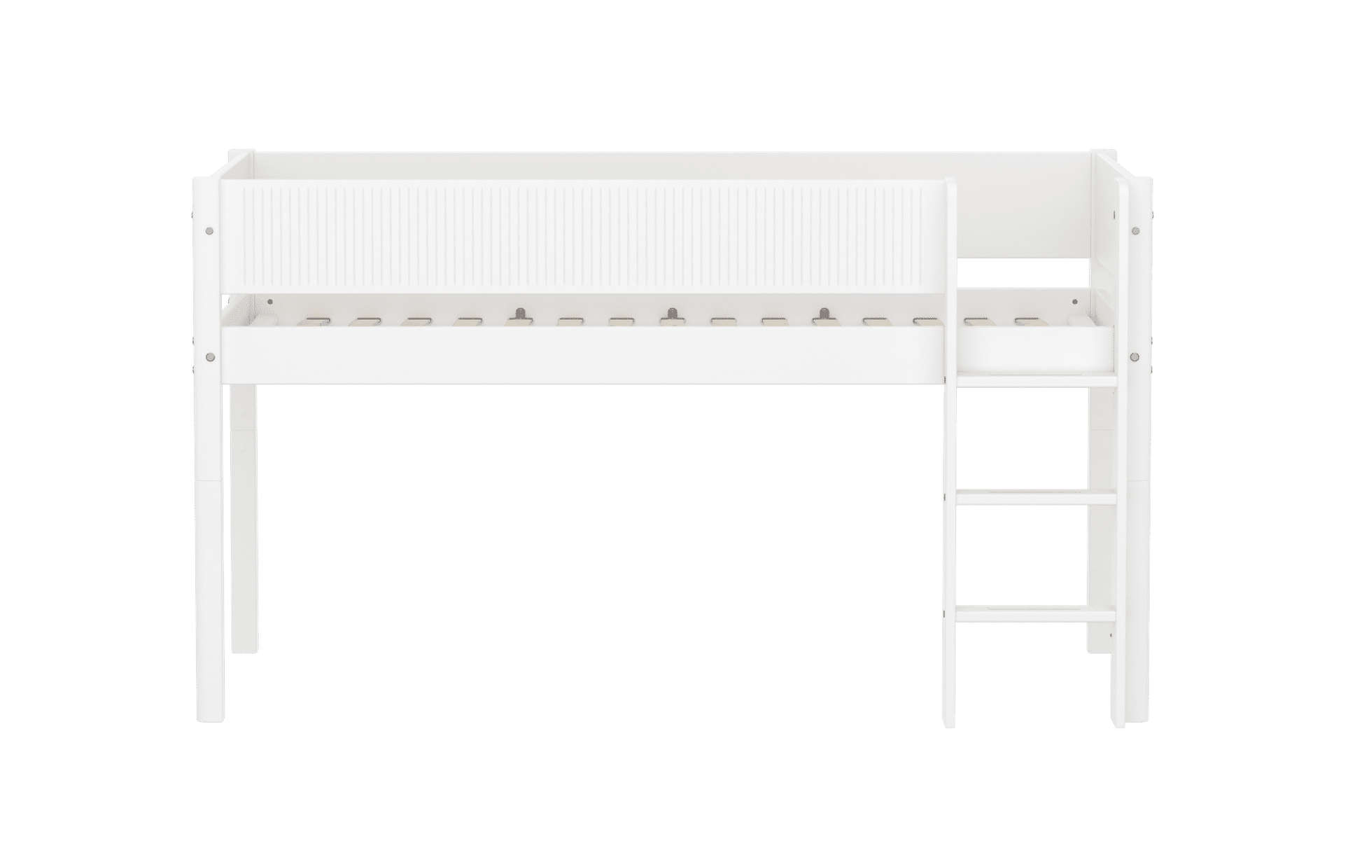 FLEXA Mid-high bed with straight ladder-Little Nordic