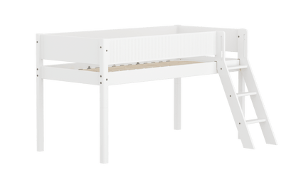 FLEXA Mid-high bed with slanting ladder-Little Nordic