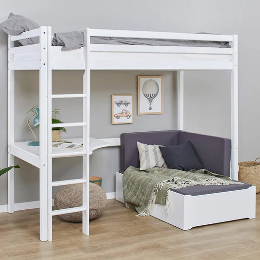 Hoppekids ECO Dream MEGA bed with lounge module and tabletop-Little Nordic