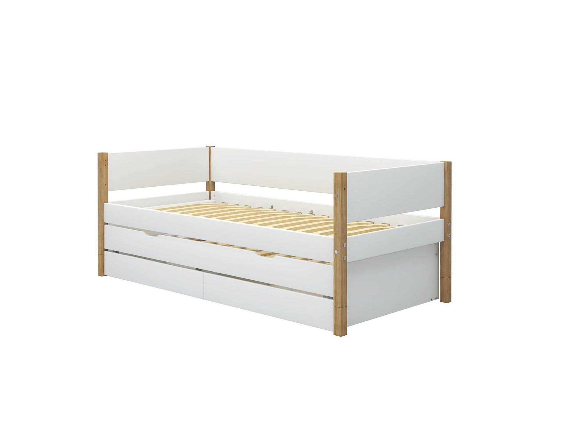 FLEXA Nor Daybed with trundle and 2 drawers-Little Nordic