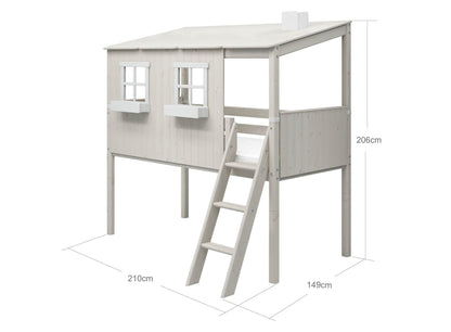 FLEXA Mid-high Playhouse Bed-Little Nordic