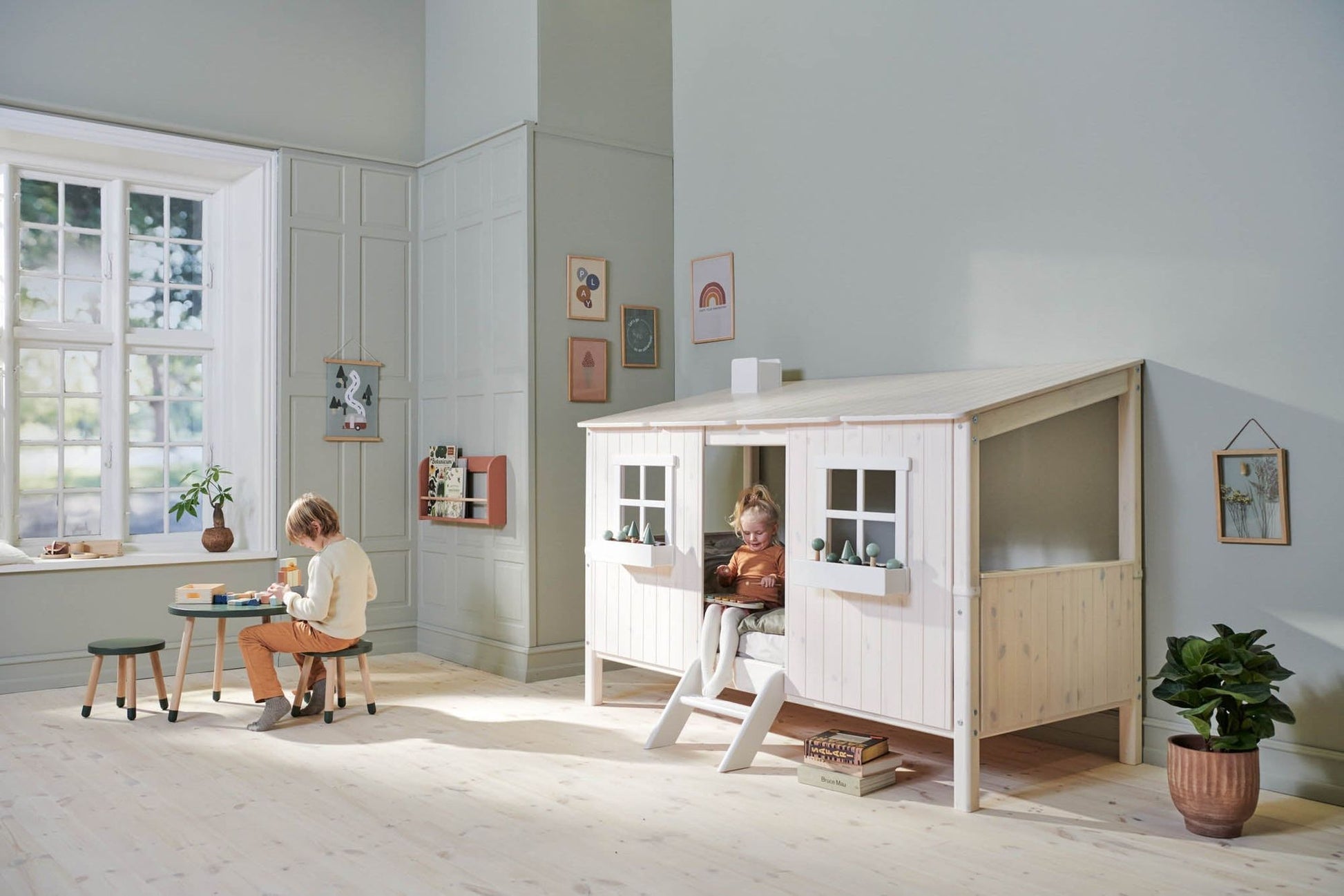 FLEXA Single bed Playhouse-Little Nordic