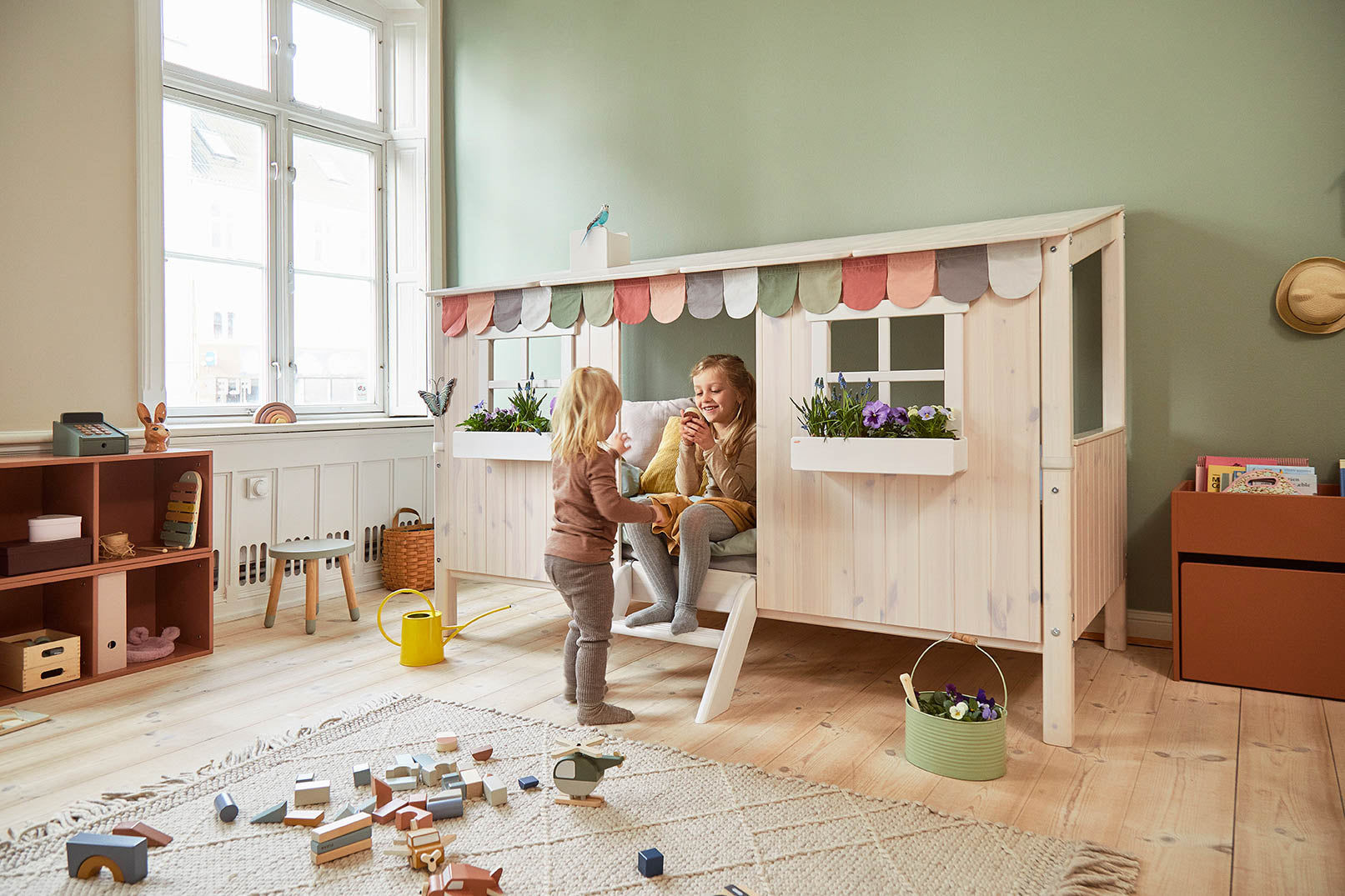 FLEXA Single bed Playhouse-Little Nordic