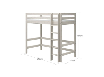 FLEXA High bed with straight ladder-Little Nordic